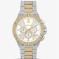 Oversized Lennox Pavé Two-Tone Watch