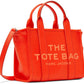 Orange 'The Leather Small' Tote