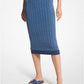 Logo Jacquard Pencil Skirt