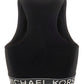 Michael Kors Logo Tape Sleeveless Stretch Top
