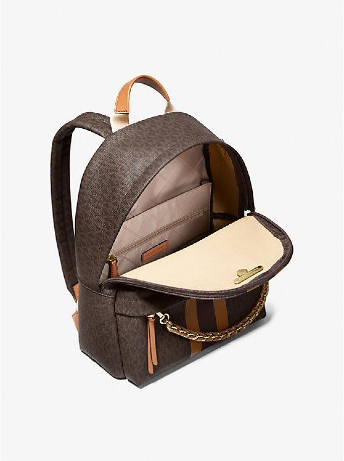 Slater Medium Logo Stripe Backpack