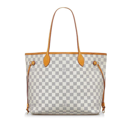 Louis Vuitton Damier Azur Neverfull MM Canvas Tote Bag (Pre-Owned)