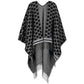 Reversible Logo Plaid Fringe Kimono