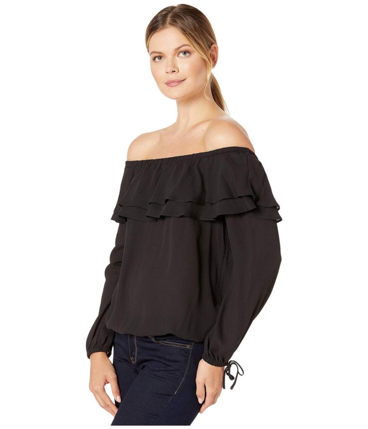 Ruffle Peasant Top