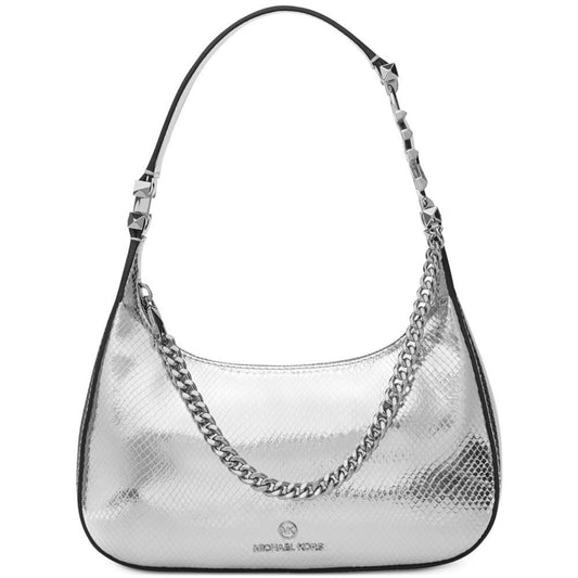 Piper Small Metallic Leather Pouchette