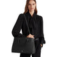 Crosshatch Leather Large Hanna Satchel