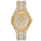 Women's Raquel Quartz Three-Hand Gold-Tone Stainless Steel Watch 41mm