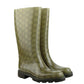 Gucci Women's Guccissima Pattern Rubber Rain Boots