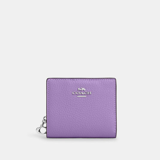 Coach Outlet Snap Wallet With Signature Canvas Interior