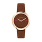 Furla Women's My Piper Brown Dial Calfskin Leather Watch
