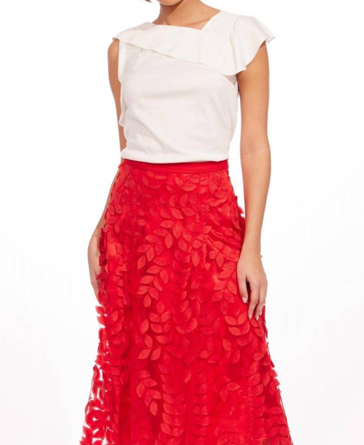 Amanda Skirt In Red Vine