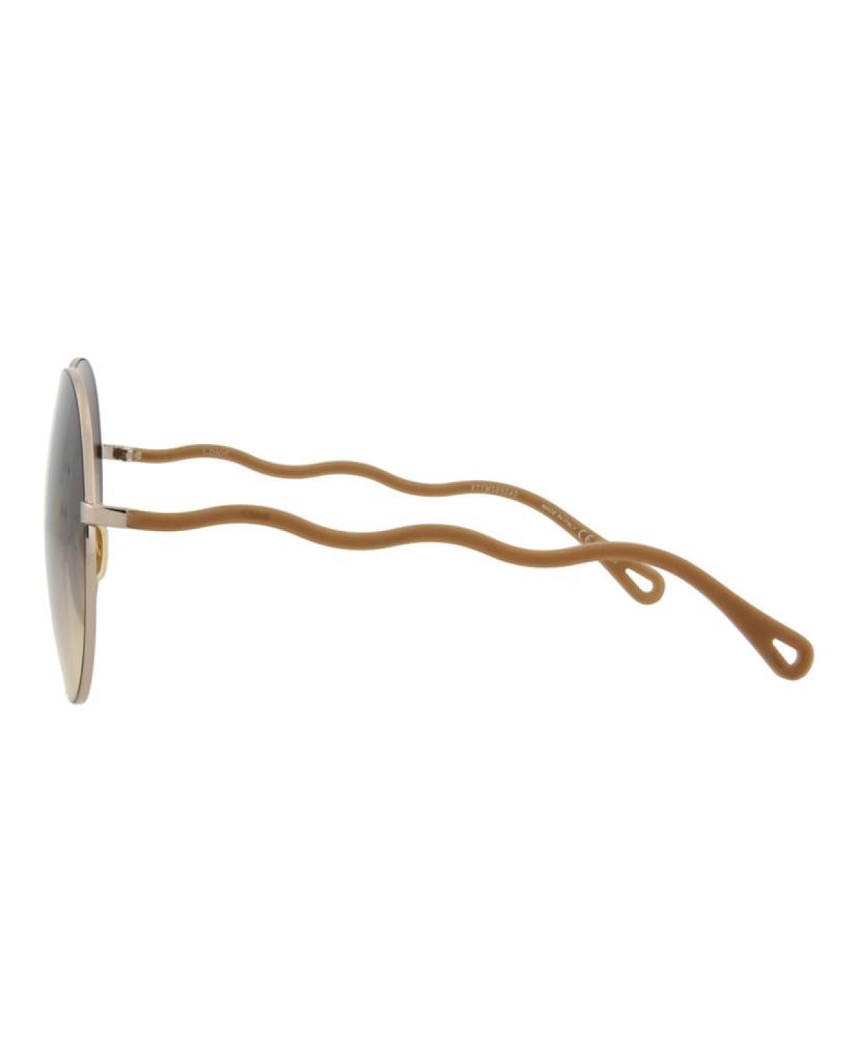 Round-Frame Metal Sunglasses