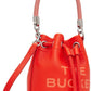 Orange 'The Leather Mini Bucket' Bag