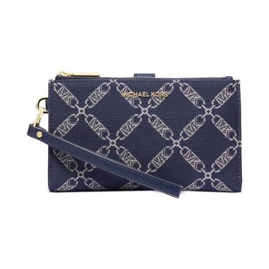 Logo Jet Set Double Zip Wristlet