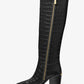 Loni Crocodile Embossed Leather Boot