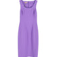 Michael Kors Sleeveless Shift Dress in Purple Wool