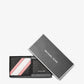 Logo and Faux Leather Stripe Wallet With Passcase Gift Set