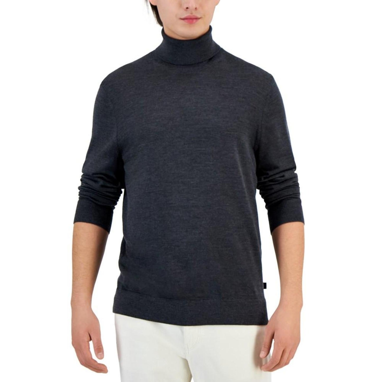 Michael Kors Men's Modern-Fit Long-Sleeve Merino Wool Turtleneck Sweater
