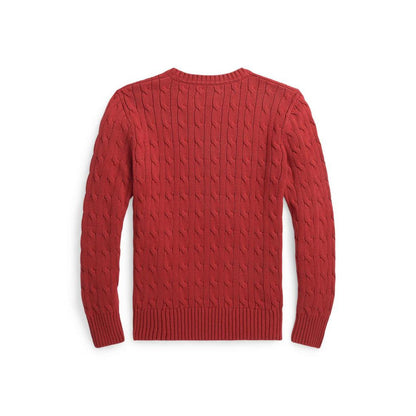 Polo Bear Cable-Knit Cotton Sweater (Big Kids)