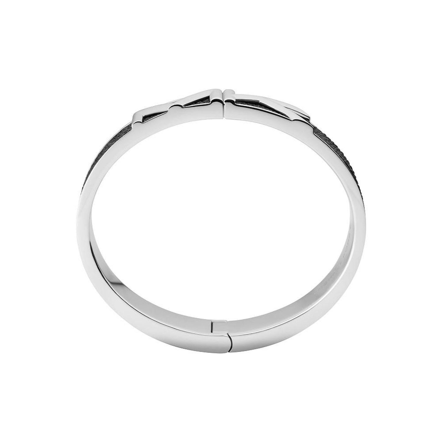 Gold and Brown Bangle Bracelet