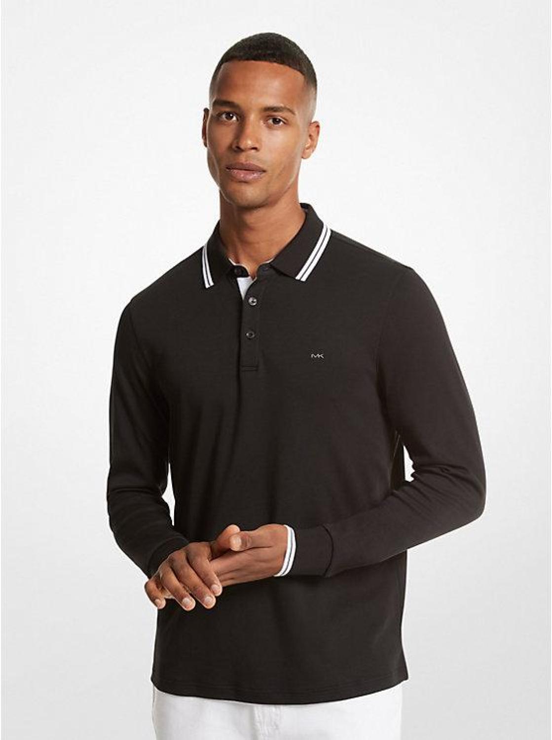 Greenwich Cotton Polo Long-Sleeve Shirt