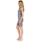 MICHAEL Women's Striped Snap-Around Mini Dress