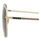 Square-Frame Metal Sunglasses