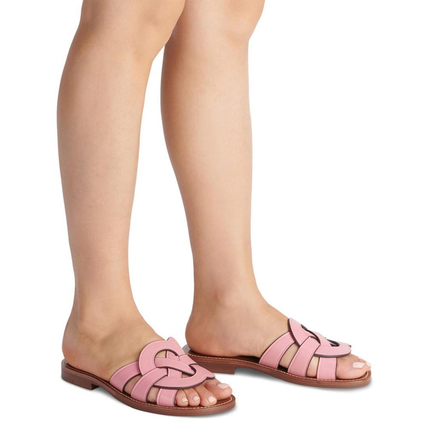 Issa "C" Emblem Slide Sandals