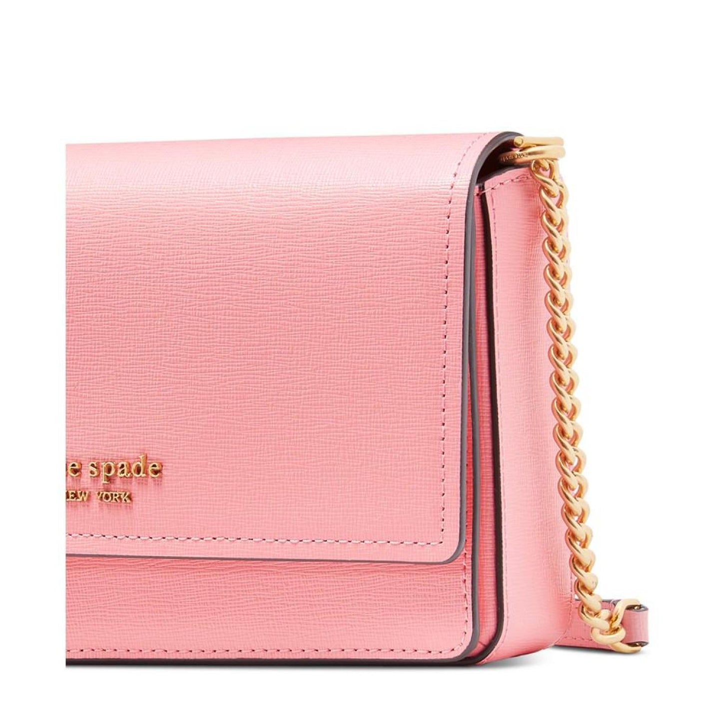 Morgan Saffiano Leather Flap Chain Wallet