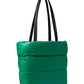 Puffed Puffy Fabric Small Tote