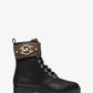 Rory Leather and Logo Combat Boot