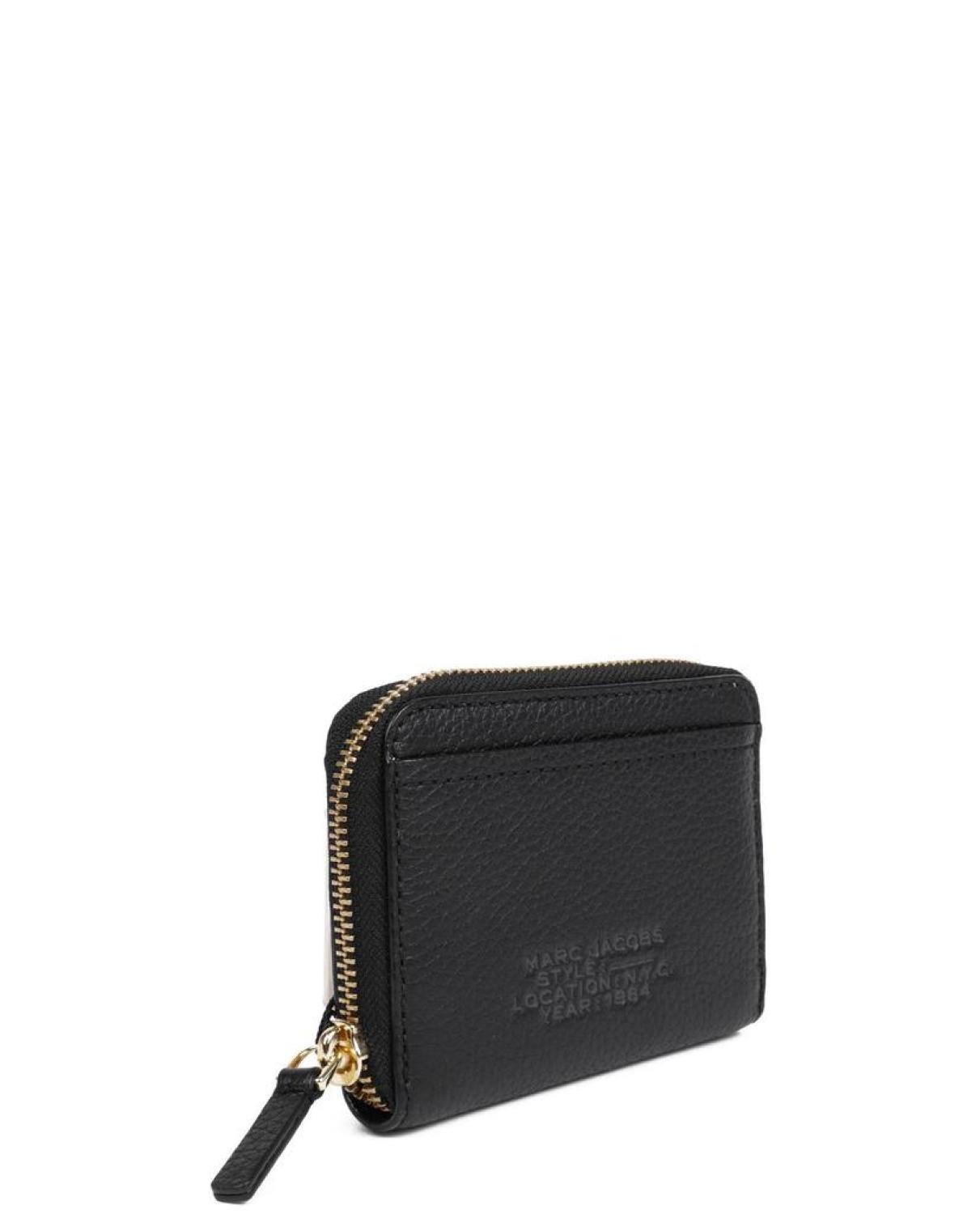 Marc Jacobs Logo Embossed Zip-Around Wallet