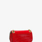 Christie Mini Crocodile Embossed Leather Envelope Bag