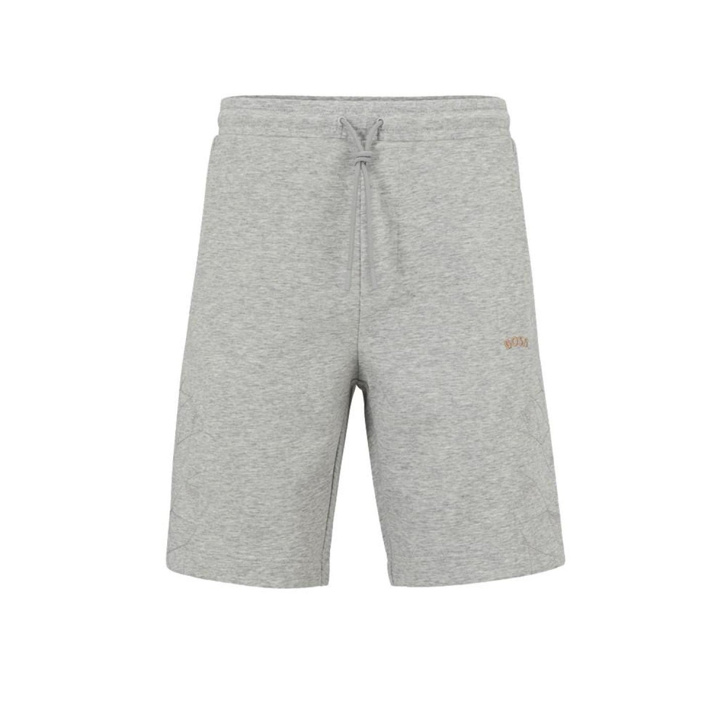 Men's Grid Embroidery Regular-Fit Shorts