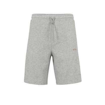 Men's Grid Embroidery Regular-Fit Shorts