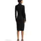 Cotton-Blend Turtleneck Dress