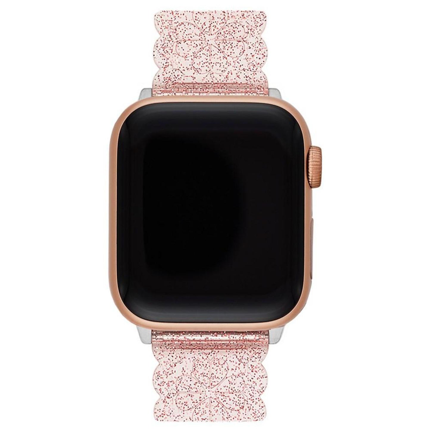 Women's Pink Glitter Jelly Polyurethane Band for Apple Watch, 38mm, 40mm, 41mm