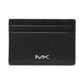 Men's Faux-Leather Card Case with Rhodium-Plated Hardware