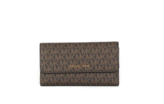 Michael Kors Jet Set Travel Leather Large Trifold Wallet Women's Clutch