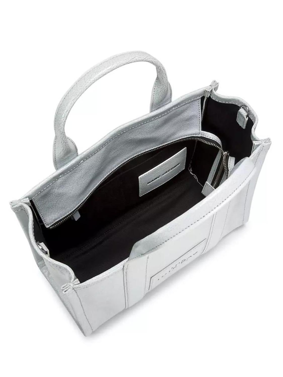 The Crackle Leather Medium Tote Bag