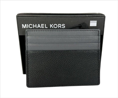 Michael Kors Warren Slim Leather Tall Card Case