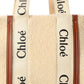 Chloé Woody Large Shearling & Leather Tote