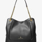 Piper Large Pebbled Leather Shoulder Bag