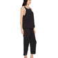 Black Cropped PJ Set