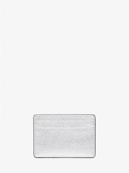 Jet Set Small Metallic Leather Card Case