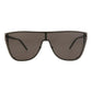 Shield-Frame Metal Sunglasses