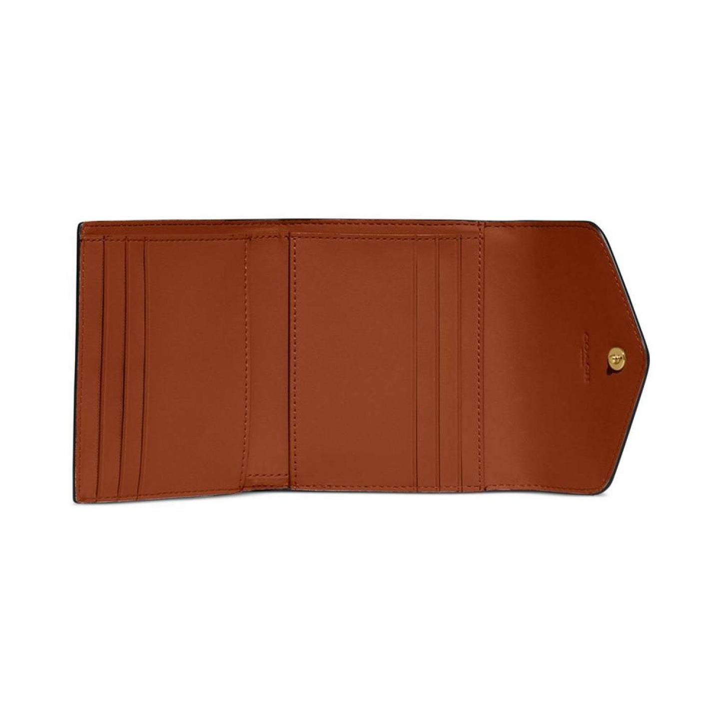 Wyn Tonal C Hardware Small Crossgrain Leather Wallet