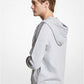 Logo Tape Cotton Blend Zip-Up Hoodie