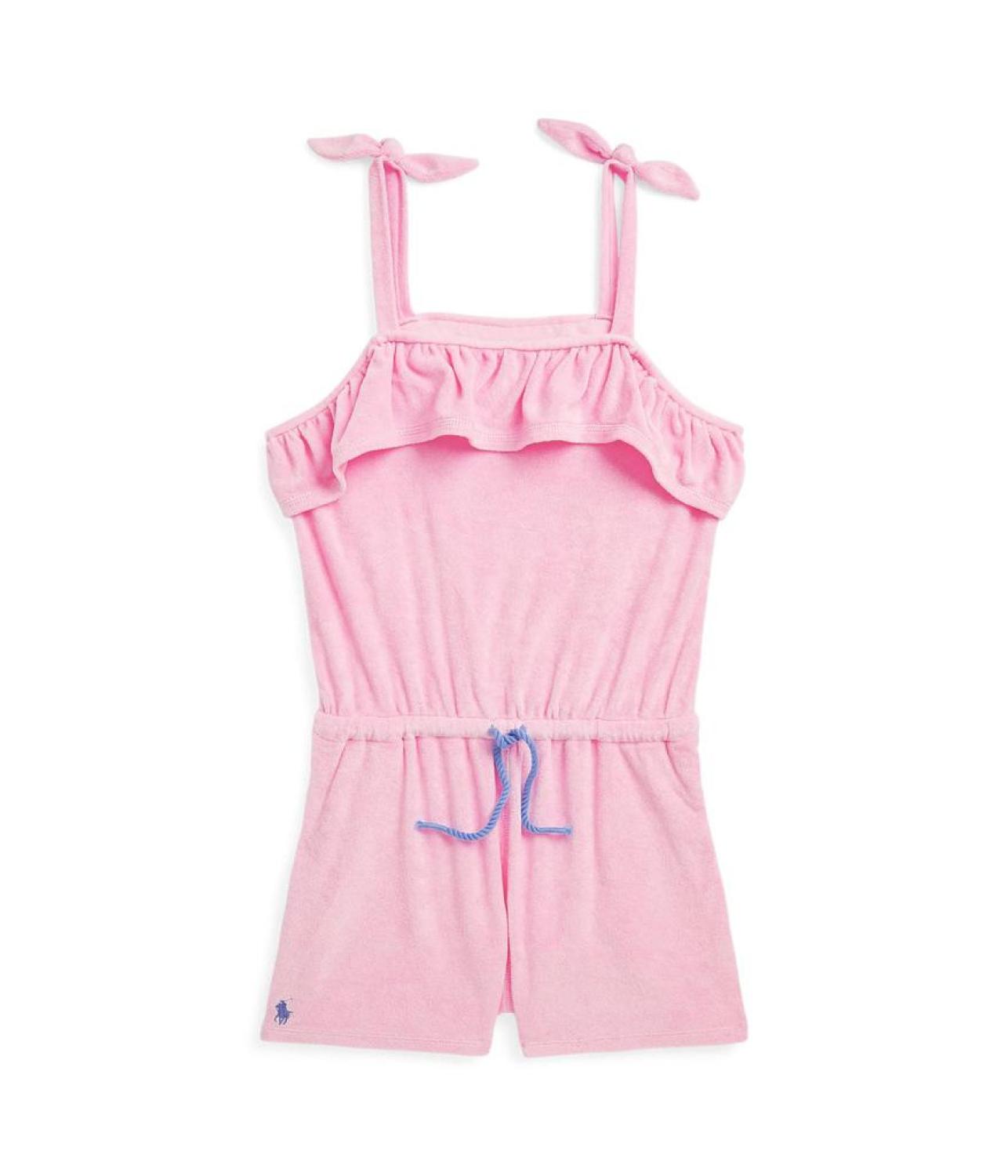Ruffled Cotton-Blend Terry Romper (Big Kids)