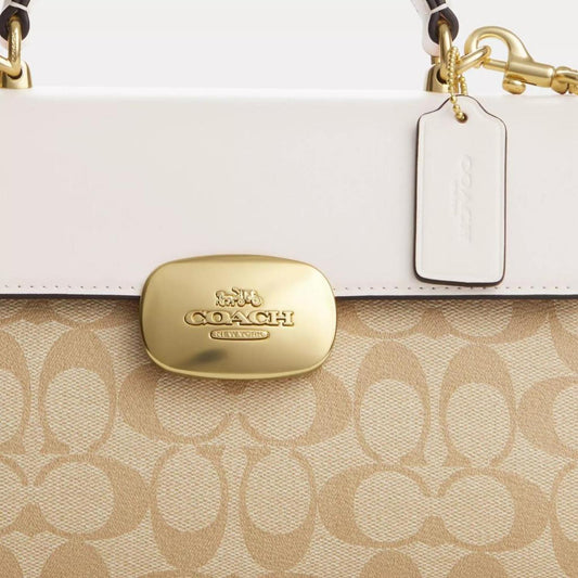 Coach Outlet Eliza Top Handle In Signature Canvas